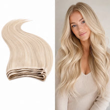 Cortina de pelo natural Remy rubio para cortar en mechas y melena larga con extensiones EHE Light